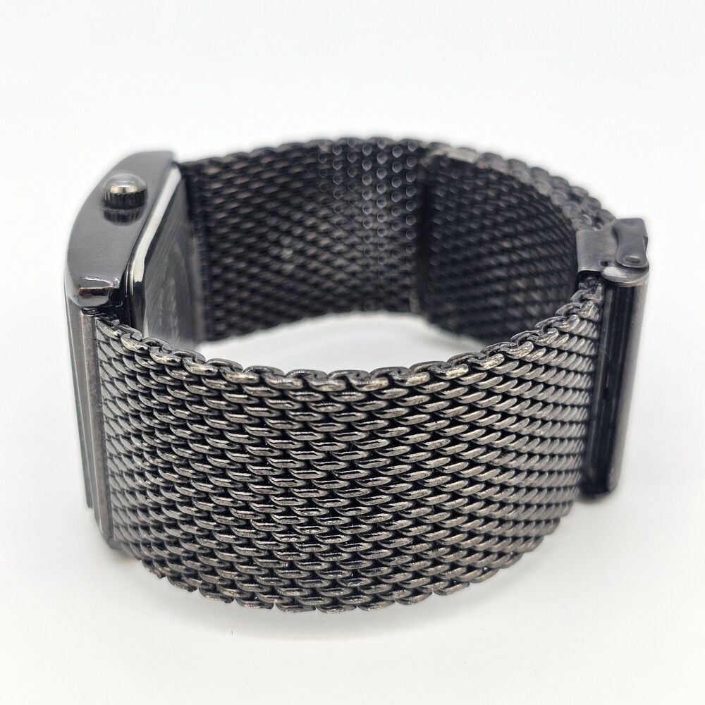 Geneva Men's Watch 34MM Brown‎ Dial Brown Mesh Bracelet Bands New Battery - Picture 7 of 12